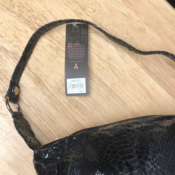 NWT Snakeskin Patent Leather Midi bag - Picture 2 of 3